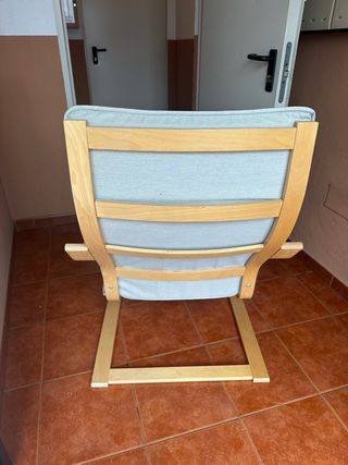 Sillón IKEA POÄNG cojín beige