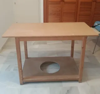 Mesa camilla de madera