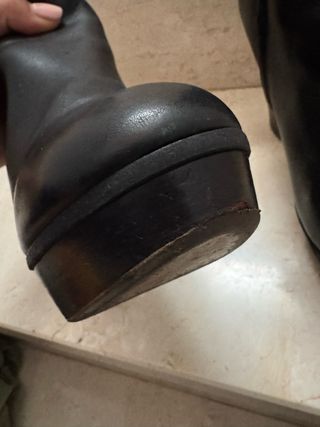 Botin negro plataforma Massimo Dutti 39