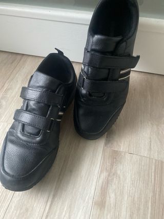 Scarpe uomo similpelle doppio strappo n.44