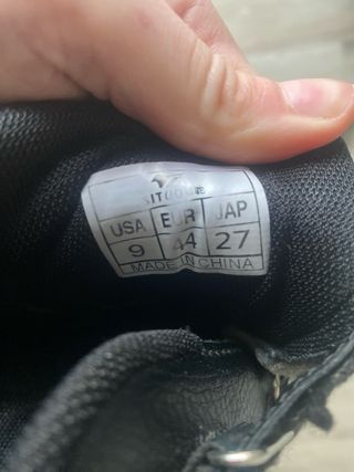 Scarpe uomo similpelle doppio strappo n.44