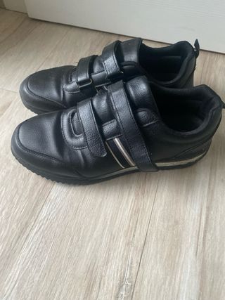 Scarpe uomo similpelle doppio strappo n.44