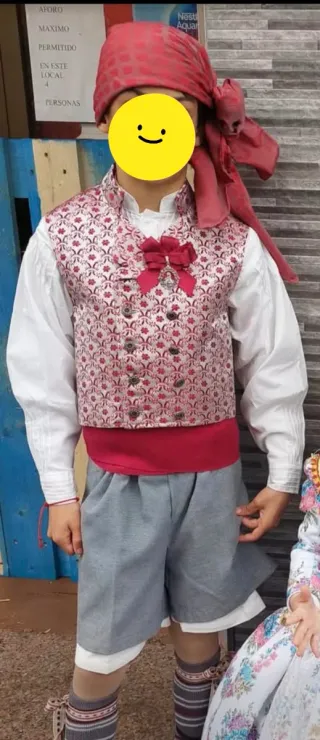 Traje de fallera.niño 7-10 años