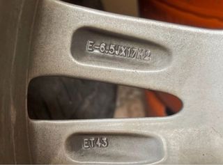 Llantas Audi R17 5x112