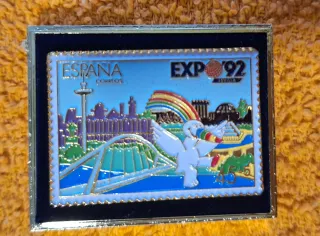 Pin Sello Filatélico España Expo '92(Sevilla)