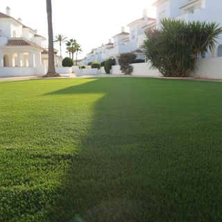 Césped artificial reutilizado