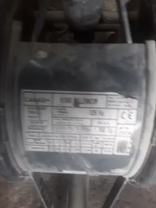 Elevador con pie y carretilla se usó tres veces