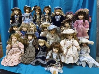 Lote de muñecas de porcelana