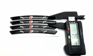 EMBLEMA ALUMINIO LLANTAS AUDI S-LINE NEGRO