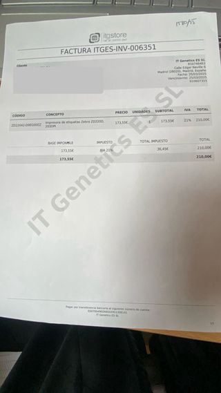 Impresora Etiquetas Zebra ZD220D