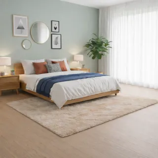 Alfombra Beige 160x120 cm