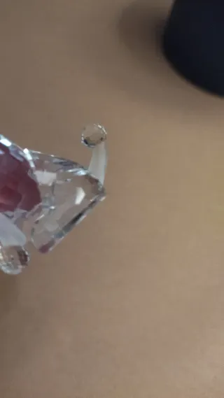 Caniche de cristal Swarovski sentado