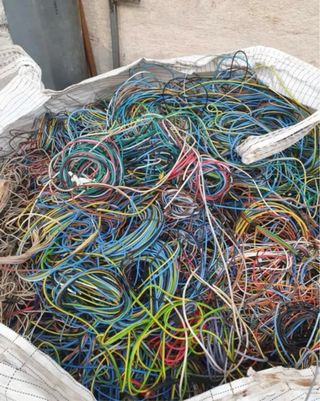 Cobre para Reciclaje. Se compara cobre