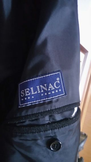 Chaquetón tres cuartos de paño gris/marengo nuevo