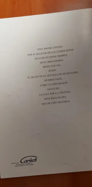 Libro partituras Joaquín Sabina Está boca es mía