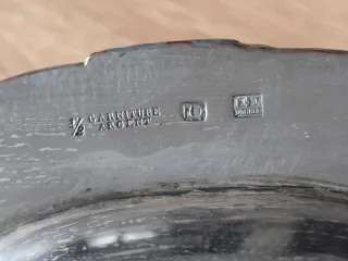 Gran bandeja plateada Siglo XIX