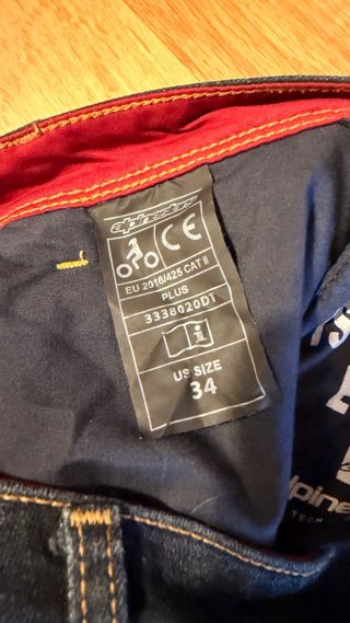 Pantalón vaquero moto mujer Alpinestars