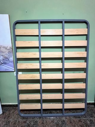 Somier metálico con láminas de madera+ Colchon