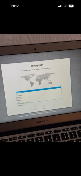 MacBook Air 12. Version IOS Catalina 2019