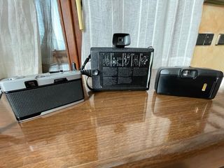Lote 3 Cámaras: Olympus, Polaroid, Canon