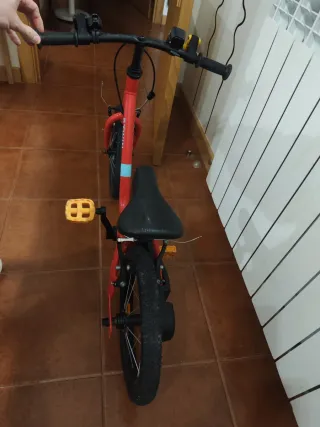 Bicicleta Infantil Btwin Roja