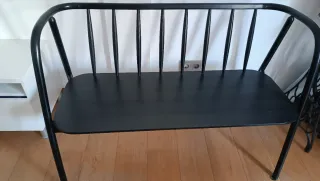 Banco Ikea Negro Madera