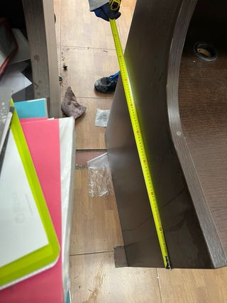 Mostrador curvo para negocio