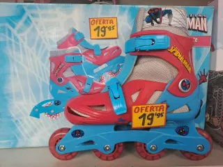 Patines Spiderman Ajustables Talla 38-41