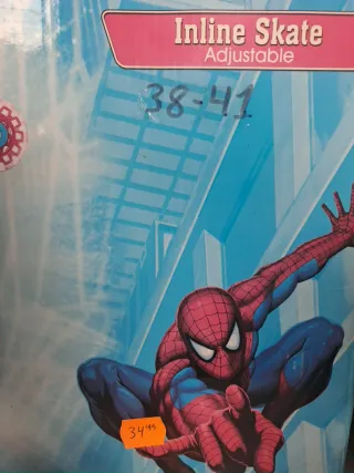 Patines Spiderman Ajustables Talla 38-41
