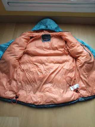 Chaqueta +8000 gris y turquesa. Niño T.14
