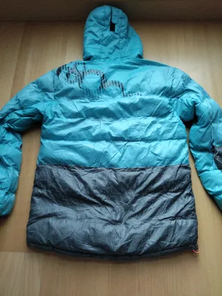 Chaqueta +8000 gris y turquesa. Niño T.14