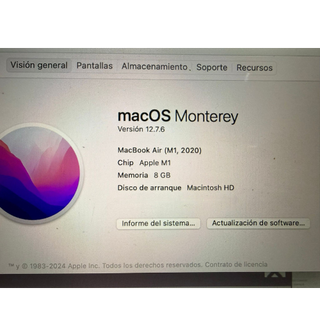 MacBook Air 2020 Oro