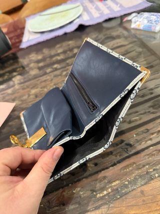 Monedero Vintage Azul y Rojo