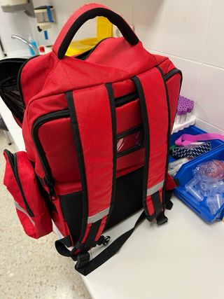 Mochila Sanitaria Urgencias Roja