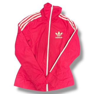 Chaqueta Adidas Vintage Y2K Cuello Alto Rosa