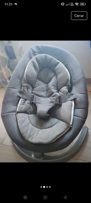 Hamaca bebé Nuna gris