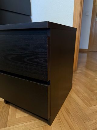 Mesilla Noche Ikea Malm Negra
