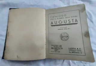 Catal. Ricambi+uso e manutn.e Lancia Augusta 1934