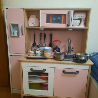 Cocina de Juguete Rosa