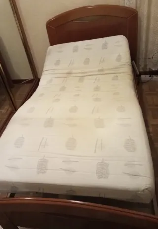 Cama articulada eléctrica con colchón+Mando distan