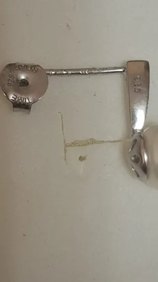 Pendientes Plata Perla y Circonitas