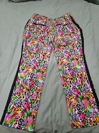 Pantalón de traje estampado multicolor