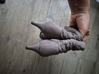 Stivaletti camoscio Anna Field beige/grigi