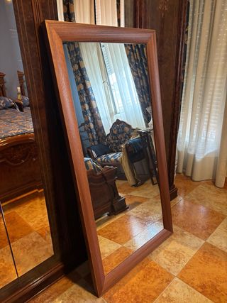 Espejo grande madera. Muy buen estado.