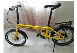 Bicicleta Plegable con marchas y frenos de disco