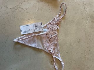 Tanga Women Secret rosa encaje talla S