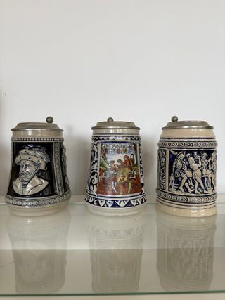Lote 3 jarras cerveza alemanas