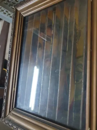 Cuadro antiguo vista ventricular.28x34