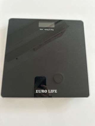 Báscula de Baño Digital Negra Euro Life