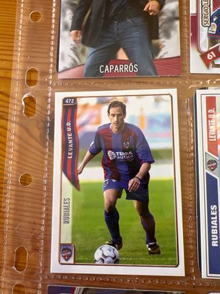 Lote cromos Levante UD con Rubiales Rookie